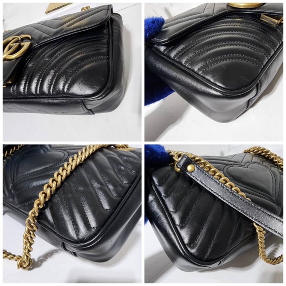 Authentic Gucci GG Marmont Medium Matelassé Shoulder Bag - Picture 11 of 14